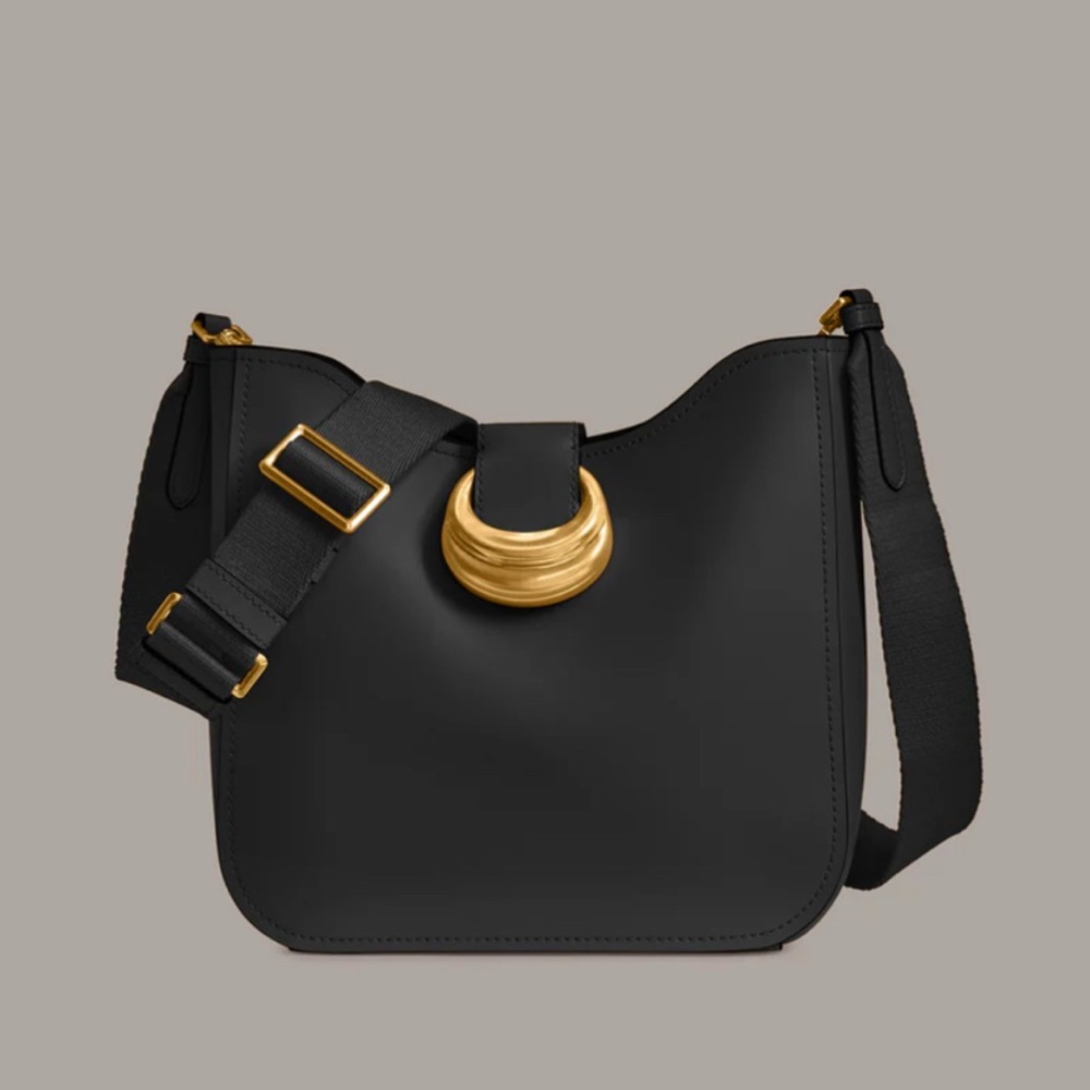 NWT Donna Karen Valley Stream Crossbody Leather Handbag